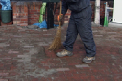 目的砂を入れる